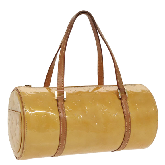 LOUIS VUITTON Monogram Vernis Bedford Hand Bag Beige M91006 LV Auth 99860 - Picture 1 of 16